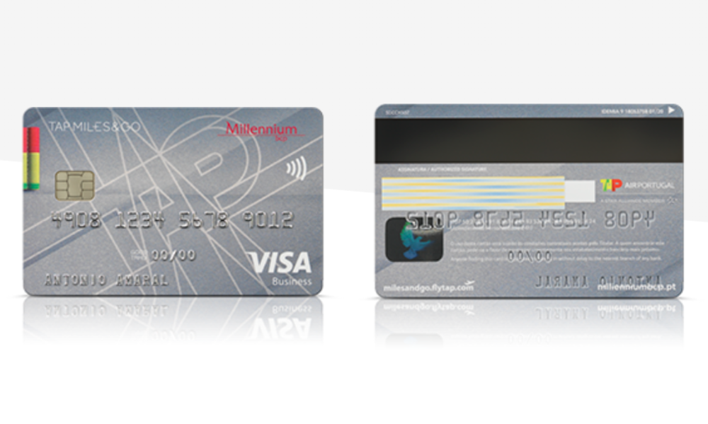 cartão de crédito TAP Business frente e verso