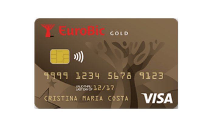 Cartão Eurobic Gold fundo branco