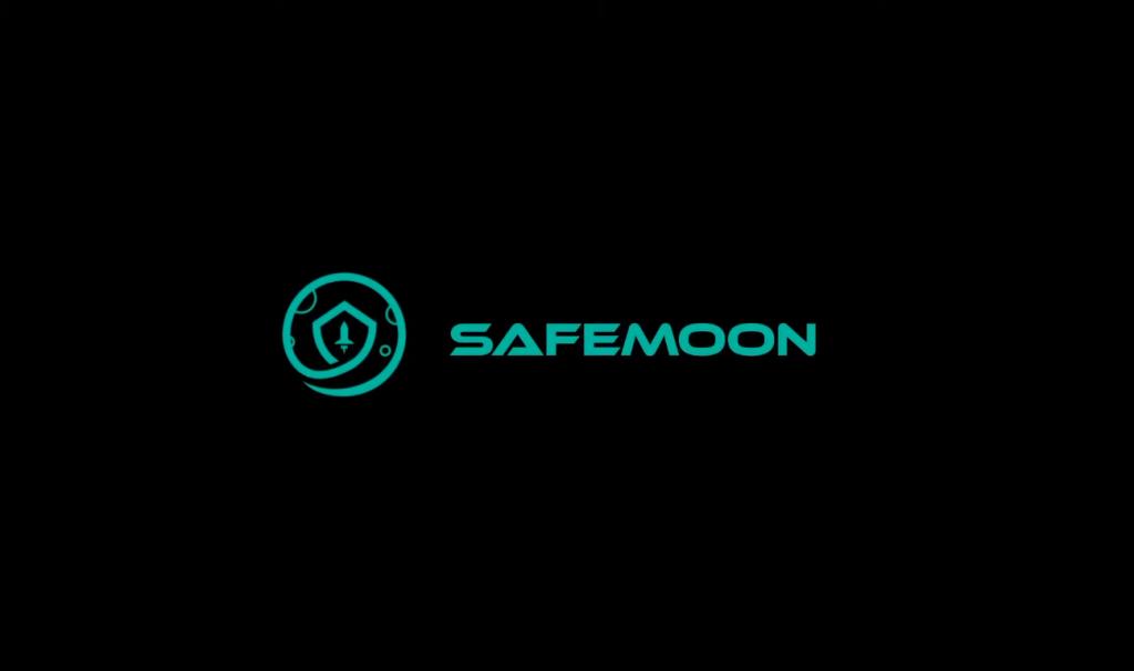 Logo SafeMoon fundo preto