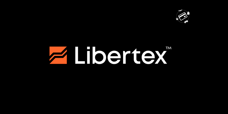 Logotipo Libertex fundo preto