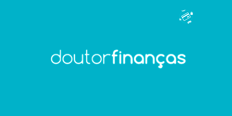 logotipo consultoria Doutor Finanças fundo azul