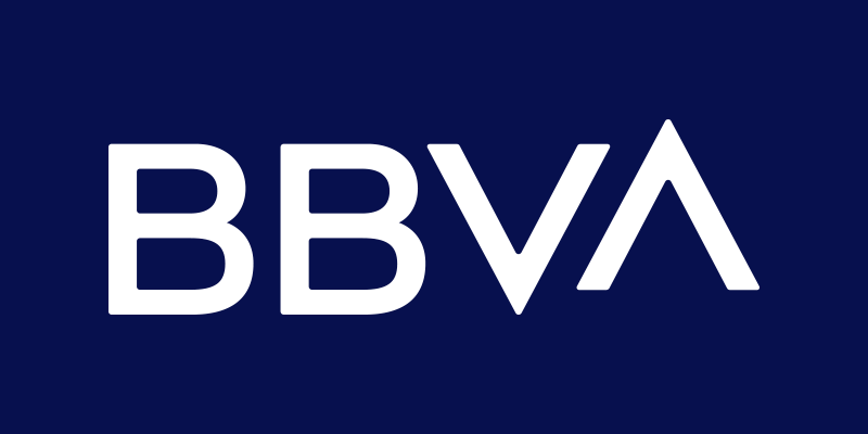 Logotipo BBVA, a instituição financeira que oferece o crédito pessoal BBVA