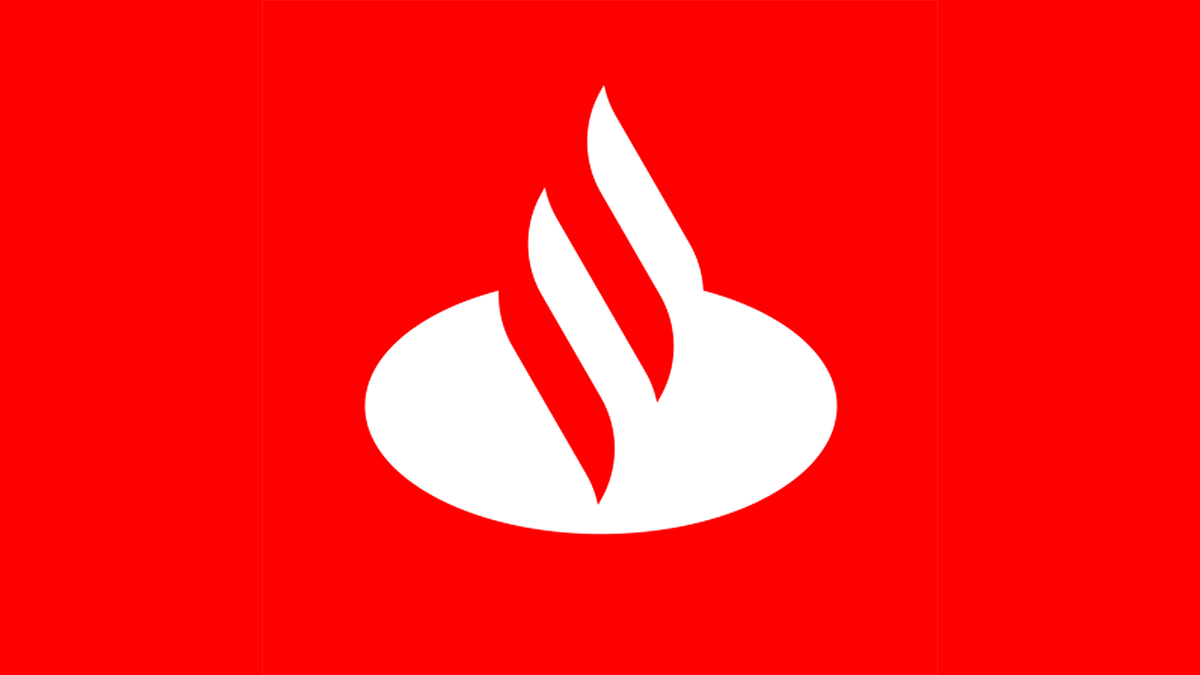 Logotipo Santander, o banco que oferece crédito pessoal Santander