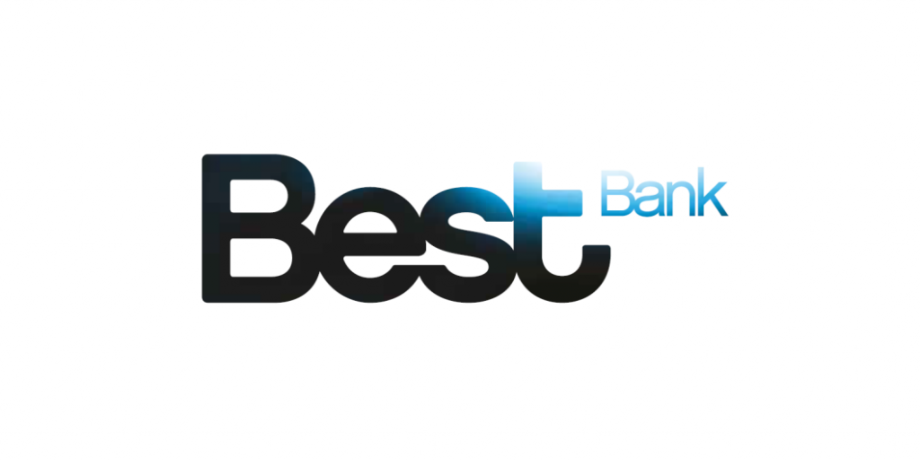 Logotipo Best Bank, o banco responsável pelos cartões Banco Best