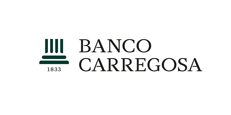 Logotipo Banco Carregosa, através do qual é possível investir em Crypto FX. No logotipo, além do nome do banco, também está escrito 1883