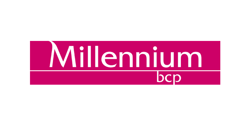 Logotipo Millenium BCP, instituição financeira responsável pelo cartão BCP Go! Changer