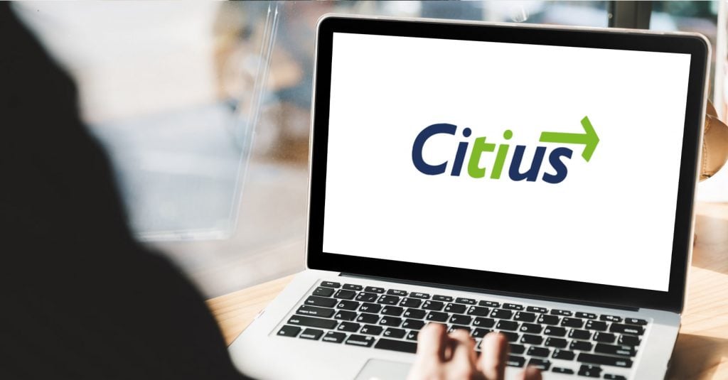 Imagem com o logo do Portal Citius