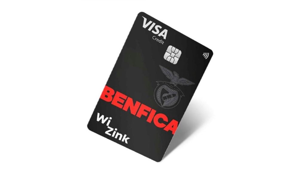 Cartão WiZink Benfica com fundo branco