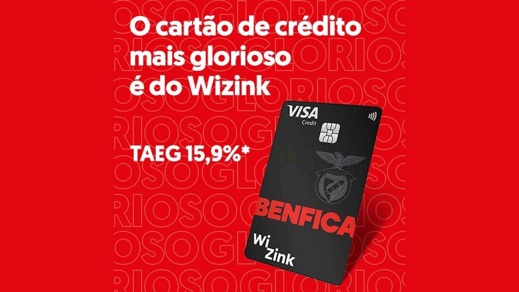 Propaganda do cartão de crédito WiZink Benfica