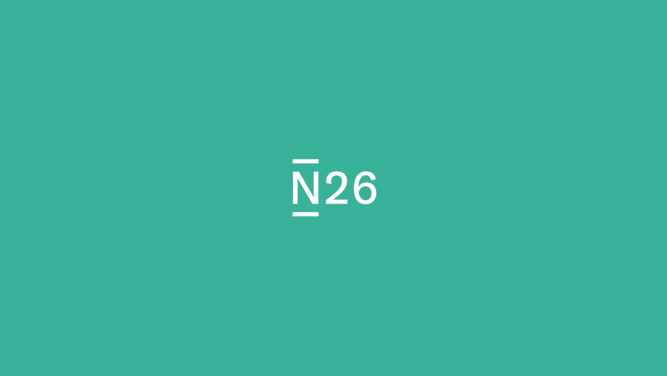 Logo N26 fundo verde